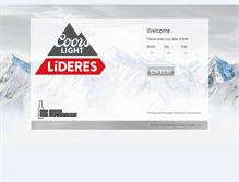 Tablet Screenshot of coorslightlideres.com